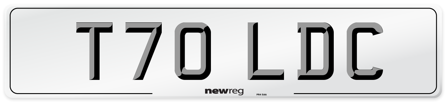 T70 LDC Number Plate from New Reg